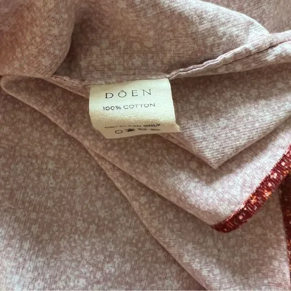 Doen Red Women's Floral Print Mountain Dress California Wildflower in Burgundy M - Picture 7 of 8